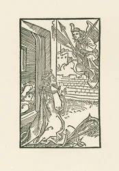David betet. Illustration zu Diurnale s m chorum ecclesie Basilien. Gedruckt von Johann Bergmann, Basel