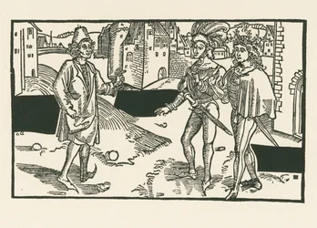 Davus, Pamphilus und Charinus, um 1492-93