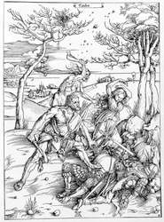 Herkules tötet die Molioniden, um 1496/98