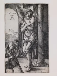 Der Schmerzensmann an der Säule, aus der Serie "Die kleine Passion"