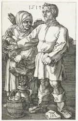 Bauernpaar auf dem Markt