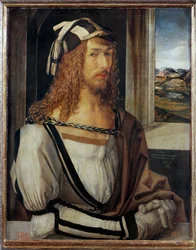 Selbstporträt, beschriftet "1498"