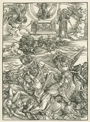 Der Kampf der Engel. Die Offenbarung des Johannes, c.1496-98