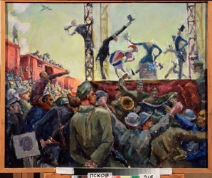 Agitationsbrigade an der Front