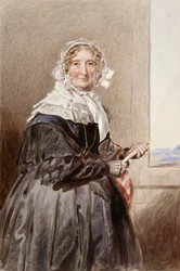 Porträt von Marie-Amélie, Königin von Frankreich, Mitte 19. Jahrhundert