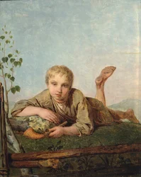 Hirtenjunge mit einer Pfeife, 1820er