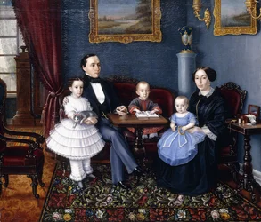 Porträt einer jungen Familie, 1855