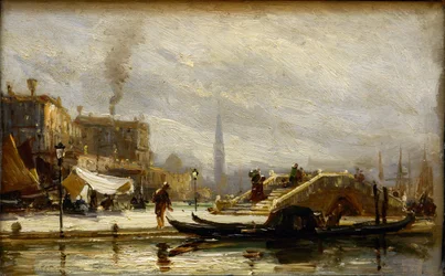 Venedig in der Nähe des Bahnhofs. Mittag