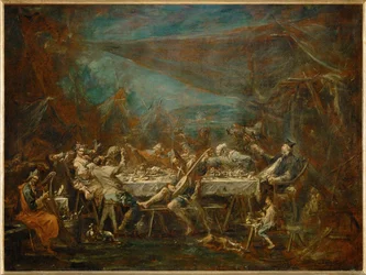 Banquet nuptial de bohemiens - Hochzeitsbankett der Bohemiens
