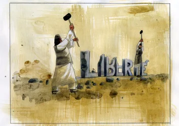 Islamischer Fundamentalismus: Zwei Salafisten zerstören Freiheitsbriefe