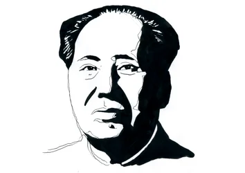 Porträt des chinesischen kommunistischen Revolutionärs und Gründers der Volksrepublik China Mao Zedong