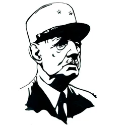 Porträt von General Charles de Gaulle (1890-1970)