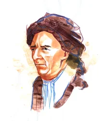 Porträt von Leonhard Euler (1707-1783) Schweizer Mathematiker und Physiker