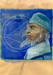 Porträt von Michel de Notre Dame (Nostradamus) englischer Astrologe - Porträt von Nostradamus, Michel de Notre Dame (1503-1566) Astrologe und Arzt