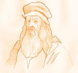 Porträt des italienischen Künstlers und Wissenschaftlers Leonardo da Vinci (1452-1519)