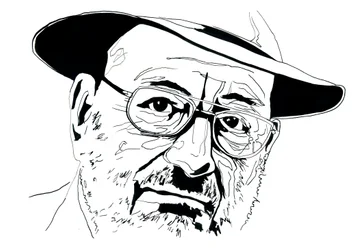 Porträt des italienischen Intellektuellen Umberto Eco (1932-2016)