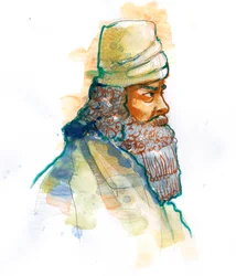 Darstellung von Zoroaster oder Zarathustra, Gründer des Zoroastrismus