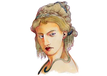 Darstellung der Göttin Metis (griechische Mythologie: Metis)