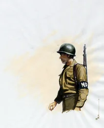 Zweiter Weltkrieg 1939-1945: Soldat der amerikanischen Armee zwischen 1943 und 1945