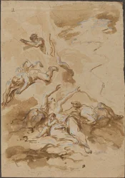 Figuren in einem Sturm