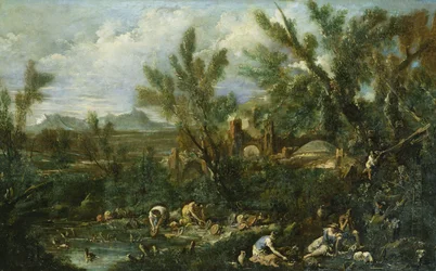 Landschaft mit Geschirrspülern