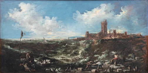 Das Gebet der Mönche am Meer