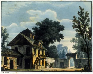 Szenografie für Szene 2 des 2. Aktes der Oper „L