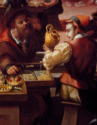 Die Werkstatt des Goldschmieds (Detail)