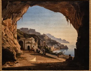 Die Höhle der Kapuziner in Amalfi, um 1850