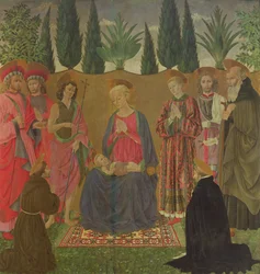 Jungfrau und Kind mit Heiligen, ca. 1455