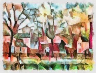 Landschaft in Rosa, 2016
