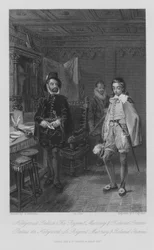 Holyrood Palace, Der Regent Murray und Roland Graeme (Gravur)