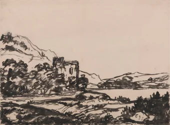 Schloss in einer Landschaft