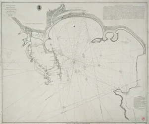 Karte des Hafens von Point de Galle. Vermessen im Januar und März 1800 von Kapitän David Inverarity. Diese Platte ist ihm gewidmet von seinem ergebensten A. Dalrymple.