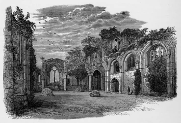 Innenansicht, Blick nach Osten, Netley Abbey