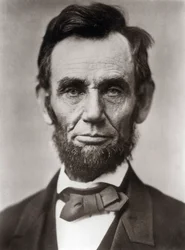Porträt von Abraham Lincoln (1809-1865), 16. Präsident der Vereinigten Staaten von Amerika. Fotografie von Alexander Gardner