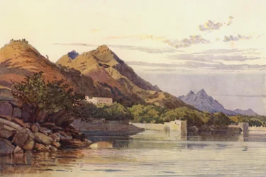 Der Ana Sagar, Ajmere (Farblithografie)