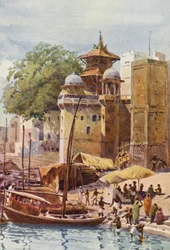 Die Badeghats, Benares
