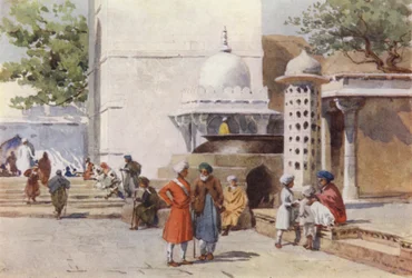 Der Kessel am Eingang zur Dargah, Ajmere