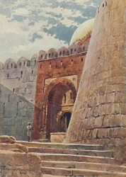 Das Grab von Tughlak Shah, ca. 1880-1905