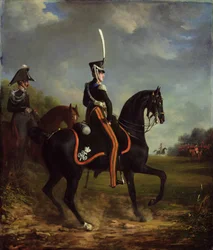 Zar Nikolaus I. von Russland, als Großfürst, reitend im Hyde Park