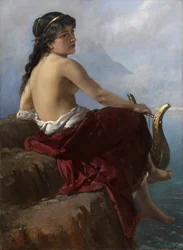 Sappho auf der Klippe von Lefkada, 1889