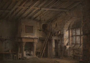 Bühnenbild für Heart of Midlothian, The Tolbooth, ca. 1819
