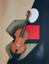 Abstrakte Cello Studie