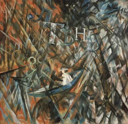Rayonistische Komposition. Müßiggang und Schatten, 1914