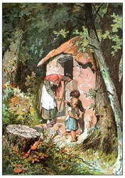 Illustration für Hänsel und Gretel von den Brüdern Grimm