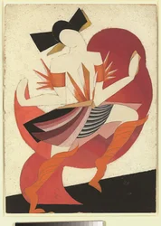 Ein Kostümentwurf für Romeo und Julia: Julia