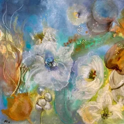 Ätherische Weiße Blüten