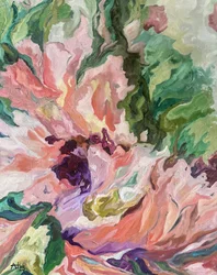 Lebhaftes florales Abstrakt