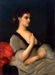 Porträt von Prinzessin Elizabeth Vorontsova-Dashkova, 1873
